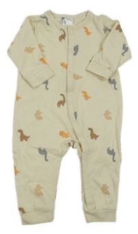 Smetanový overal s dinosaury H&M