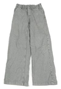 Světlešedé wide leg rifle H&M