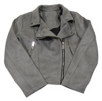 Šedý semišový crop křivák Primark