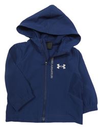Tmavomodrá funkčná šušťáková bunda s kapucňou Under Armour