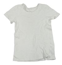 Biele rebrované spodné tričko s mašličkou M&S