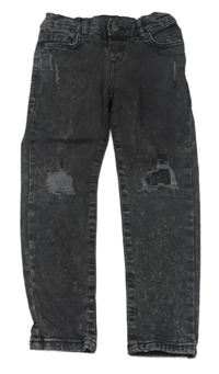 Tmavosivé skinny teplákové rifle s vyšúchaním LC WaIKIKI
