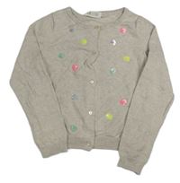 Svetlobéžový melírovaný prepínaci sveter s flitrami H&M