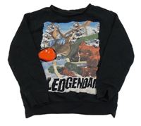 Čierna mikina so sobom George