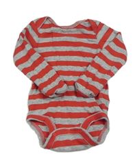 Sivo-červené pruhované melírované body carter's