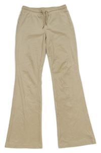 Béžové flare plyšové nohavice GINA TRICOT