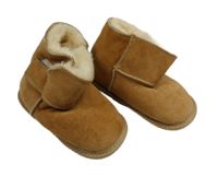 Nové - hnědé semišové zateplené válenky vel. 24