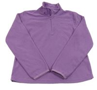 Fialová fleecová funkčná mikina s logom Peter Storm