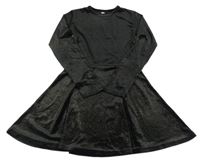 Černo-zlaté melírované sametové šaty ZEEMAN