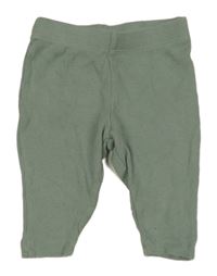Khaki rebrované legíny ZEEMAN