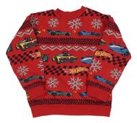 Červená mikina s auty - Hot Wheels Nutmeg