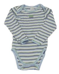 Modro-bílo-zelené pruhované body s medvědy TCM