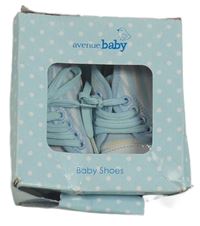 Nové - Bielo-svetlomodré pruhované cápačky Avenue vel. 17/18