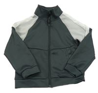 Antracitovo-sivo-biela športová prepínaci mikina Primark