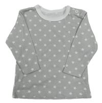 Sivé tričko s hviezdami