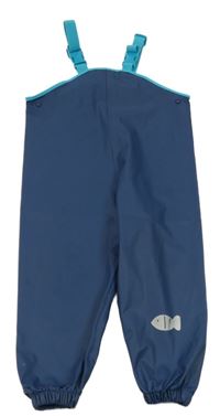 Tmavomodré nepromokavé laclové kalhoty Kuniboo