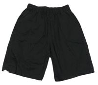 Černé plátěné chino kraťasy