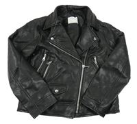 Černý koženkový křivák Zara