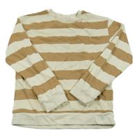 Smetnaovo-hnedá pruhovaná mikina H&M