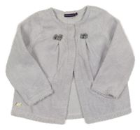 Lila plyšová prepínaci mikina s mašličkami