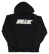 Čierna mikina s nápisom a kapucňou H&M