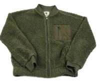 Khaki huňatá prepínaci mikina GARCIA