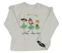 Nové - bílé triko s dívkami dunnes
