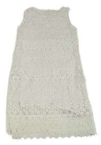 Biele čipkové podšité šaty