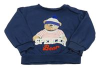 Tmavomodrá mikina s medvěďom M&S