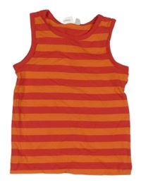 Červeno-oranžový pruhovaný top Disney