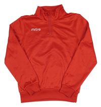 Červená sportovní mikina s logem Mitre