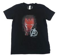 Čierne tričko s Iron Manem Marvel