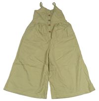 Pískový kalhotový culottes overal Tu