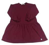 Vínové teplákové šaty H&M