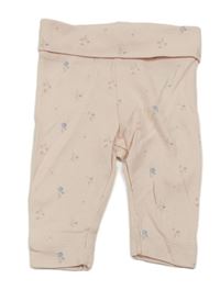 Světlerůžové květované legíny H&M