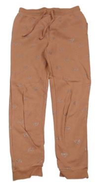 Broskvové tepláky s duhami H&M