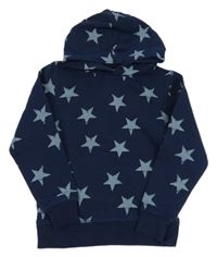 Tmavomodrá mikina s hviezdami a kapucňou H&M