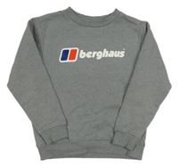 Sivá mikina s logom Berghaus