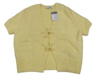 Nové - Žlté svetrové bolerko Primark