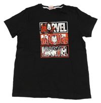 Černé tričko - Marvel Primark
