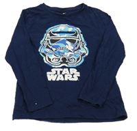 Tmavomodré tričko s potiskem - StarWars Pep&Co