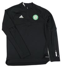 Čierna športová mikina s logom Adidas