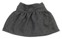 Čierno-strieborná trblietavá sukňa Zara