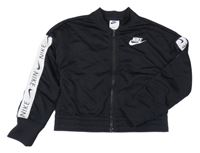 Čierno-biela prepínaci športová crop mikina s logom Nike