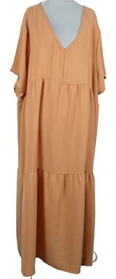 Dámské oranžové dlouhé šaty vel. 5XL