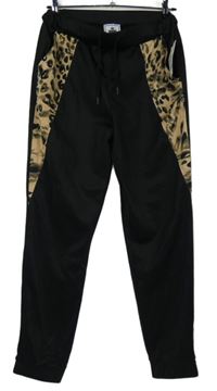 Dámské černo-béžové vzorované tepláky Juicy Couture 