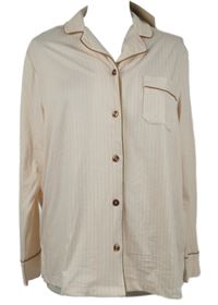 Nové - Dámský růžovo-bílý vzorovaný pyžamový kabátek Enfasis 