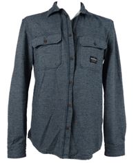 Pánska tmavomodrá melírovaná košeľa Quiksilver