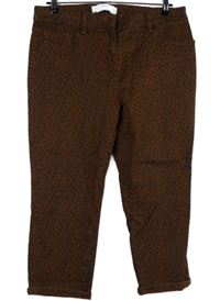 Dámské hnědo-černé vzorované crop rifle Next 