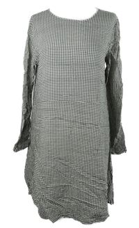 Dámske čierno-biele kockované šaty H&M